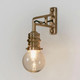 Wall Light Antique Brass E14 40W IP54 Wall Light Antique Brass E14 40W IP54